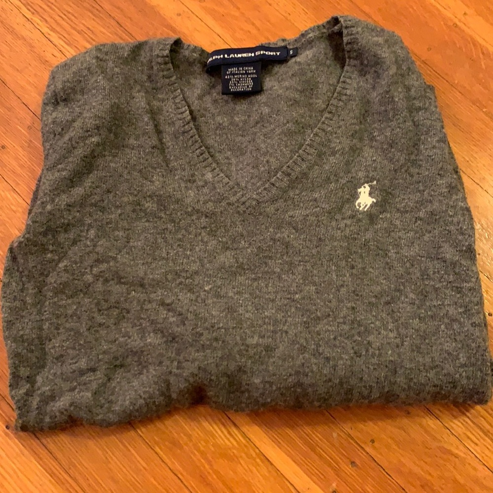 Ralph Lauren V neck wool sweater